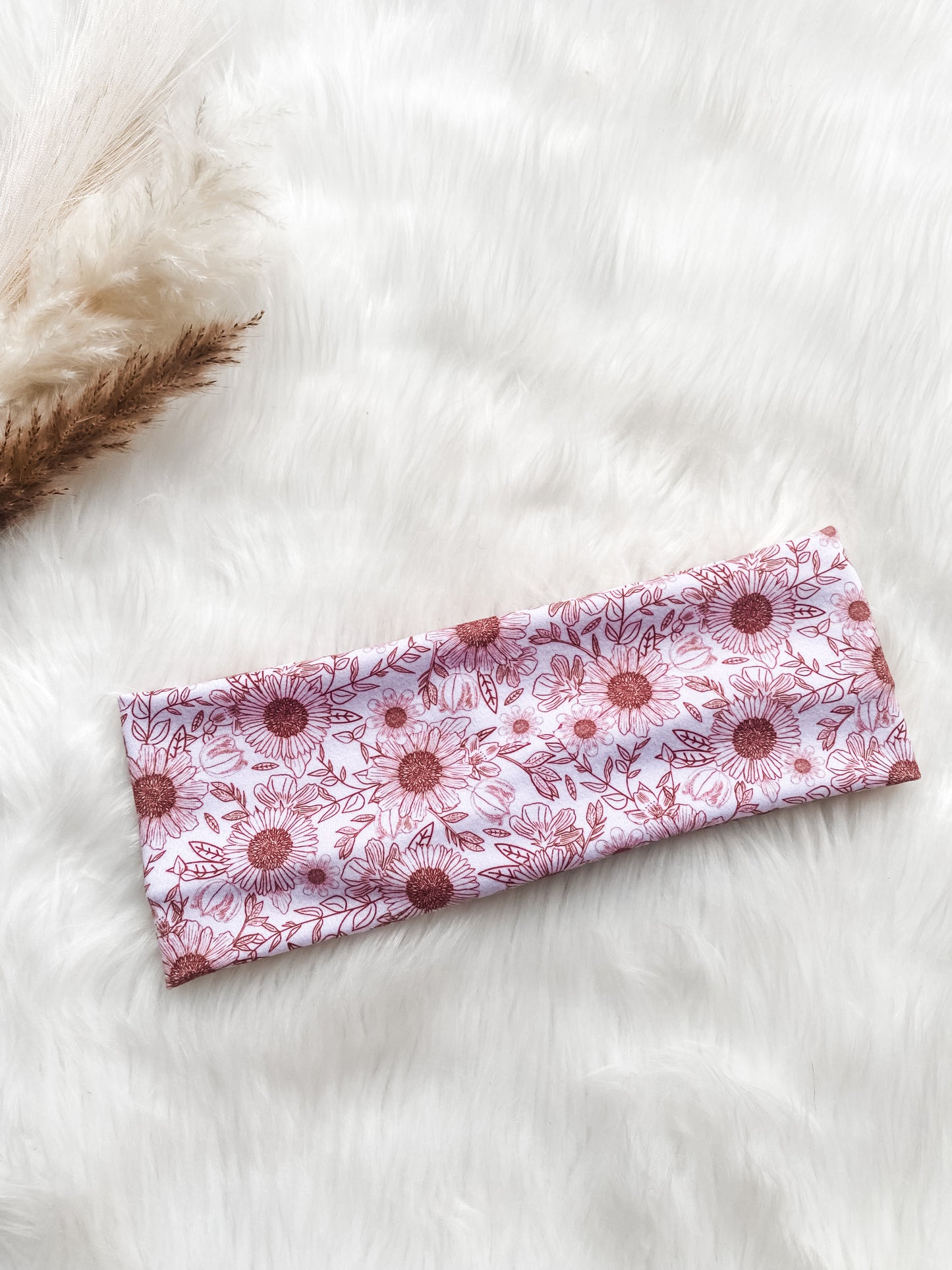 Neutral Sunflowers Flat Band