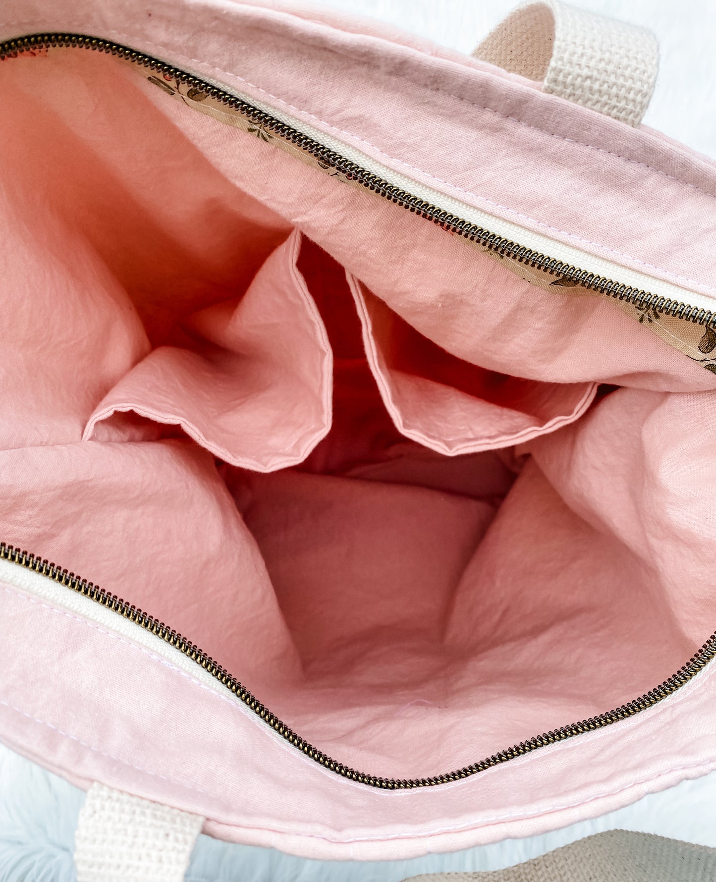 Pink Quilted Sawtooth Slouch Bag