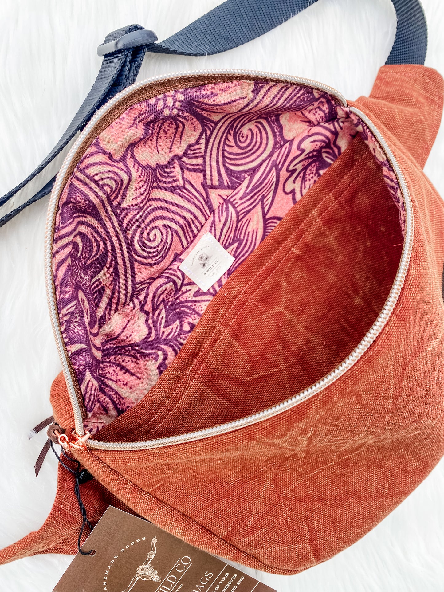 Rusty Washed Canvas Belt Bag