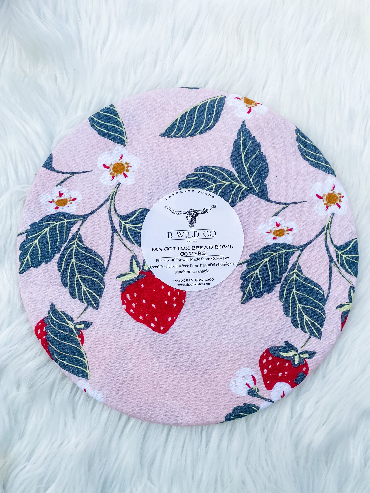 Strawberry Bread Bowl Cover