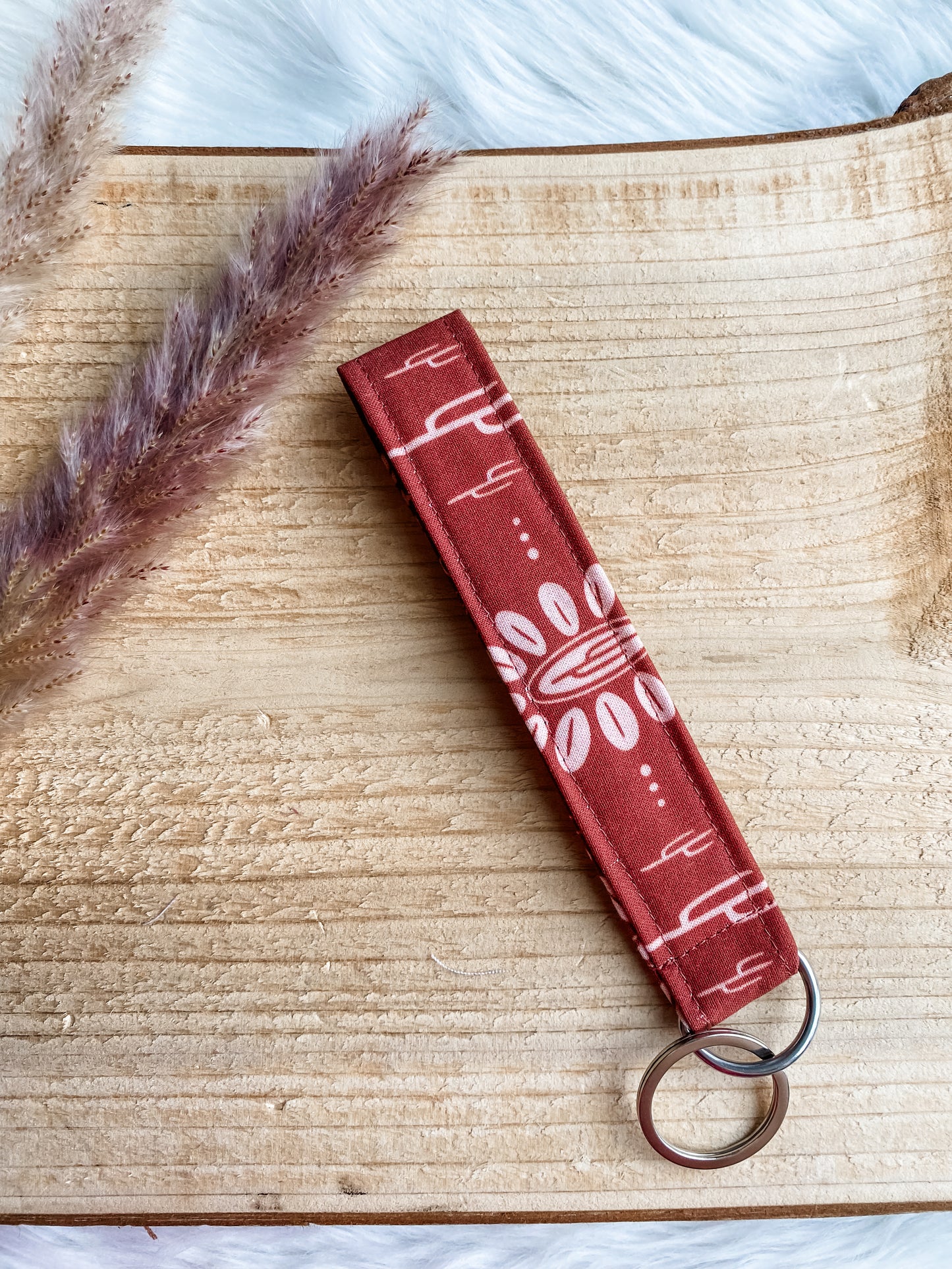 Cactus Blossoms Keychain Wristlet