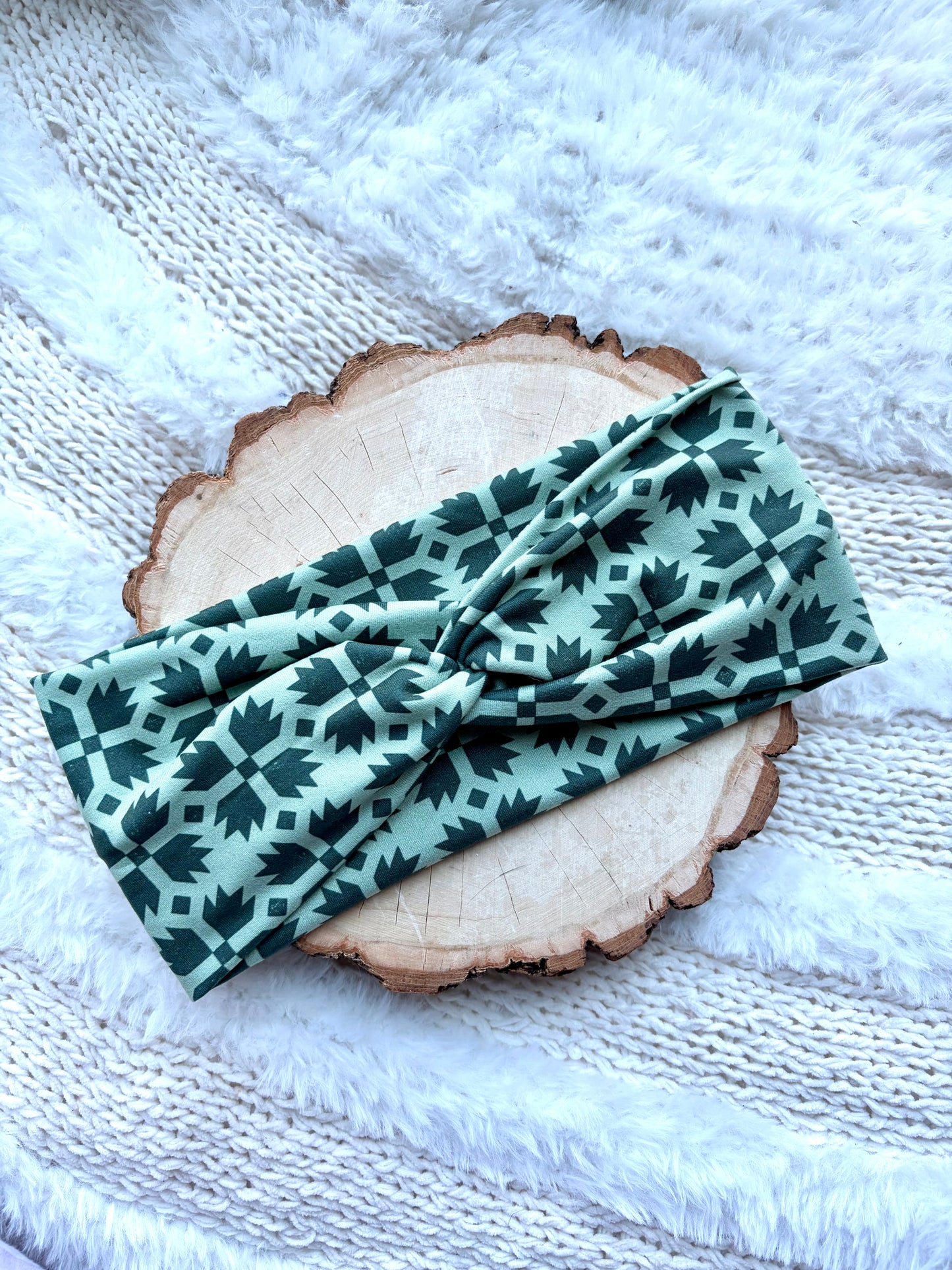 Green Geo Front Knot