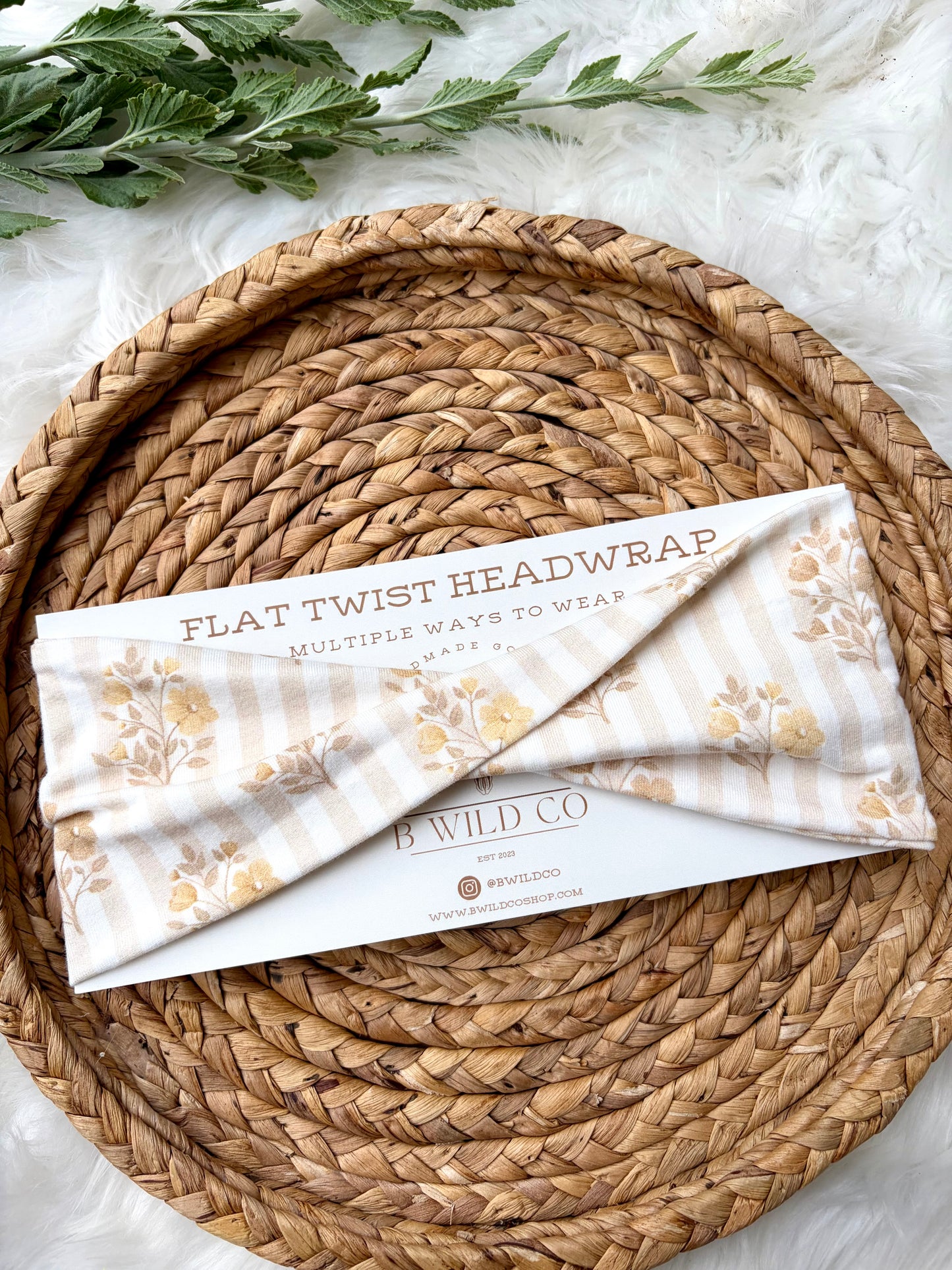 Yellow Floral Wallpaper Cotton Flat Twist