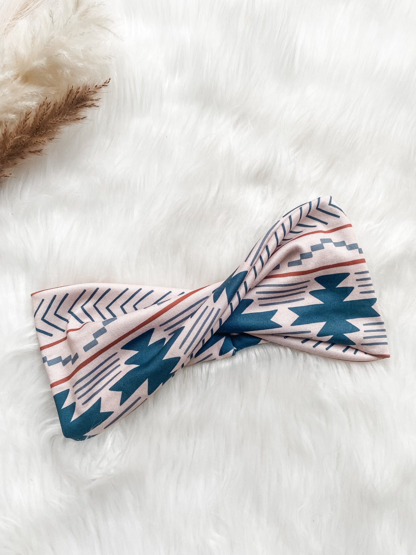 Teal & Rust Boho Flat Twist