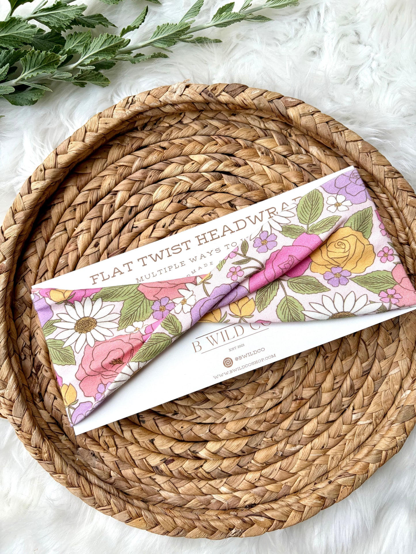 Floral Garden Cotton Flat Twist