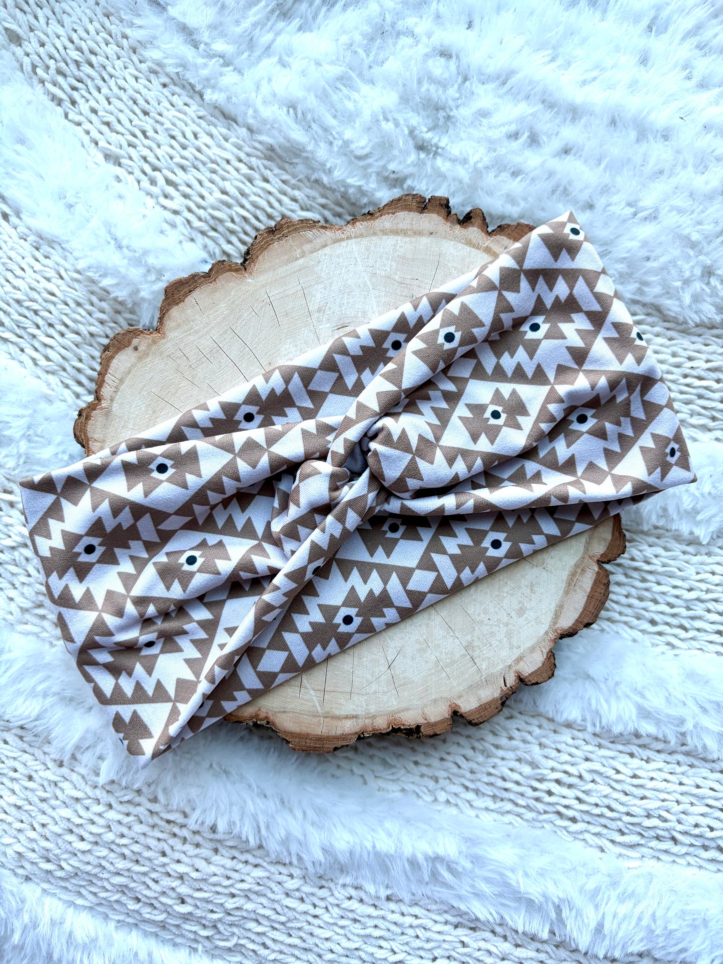 Neutral Aztec Front Knot
