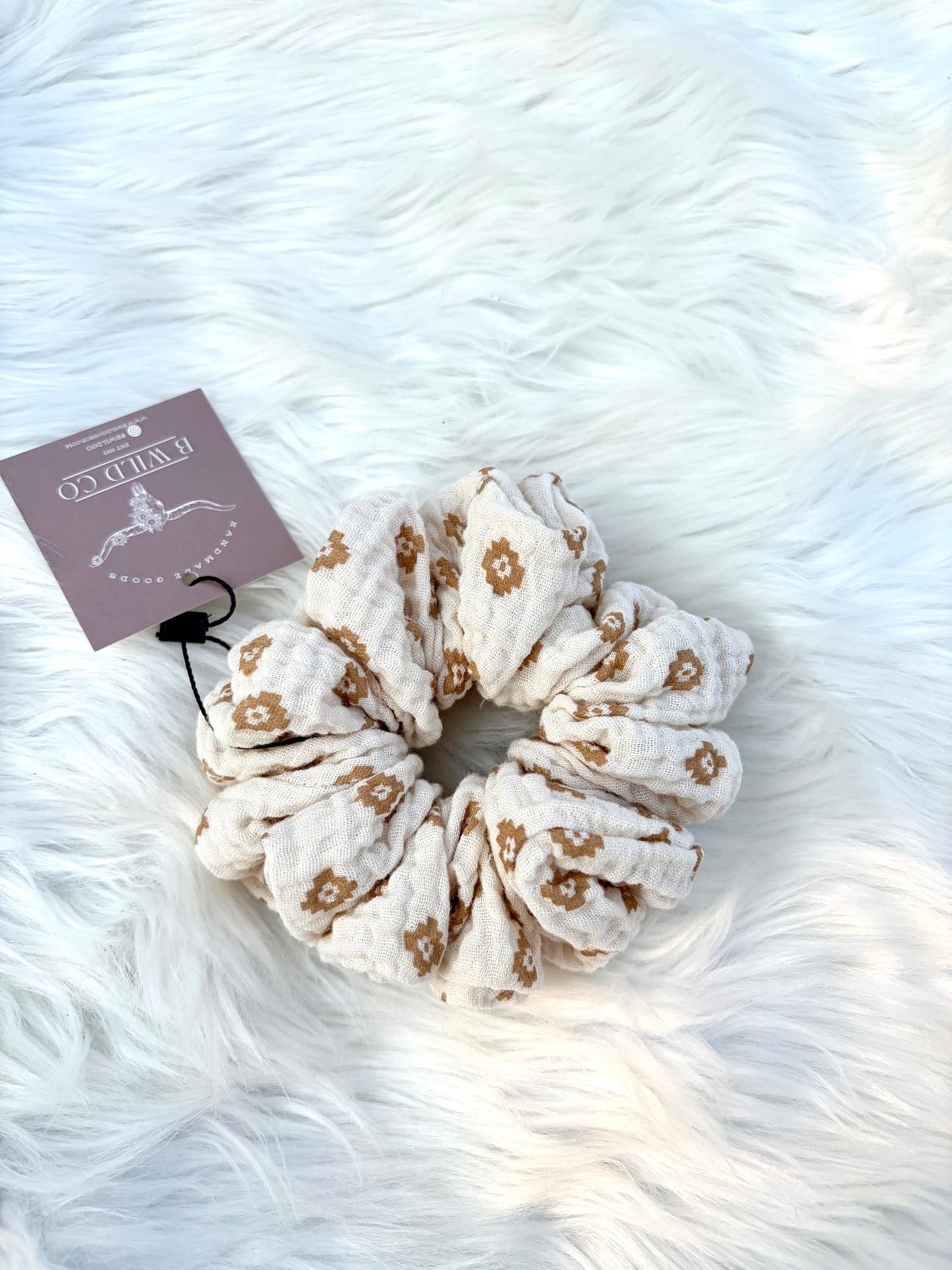 Golden Boho Scrunchie