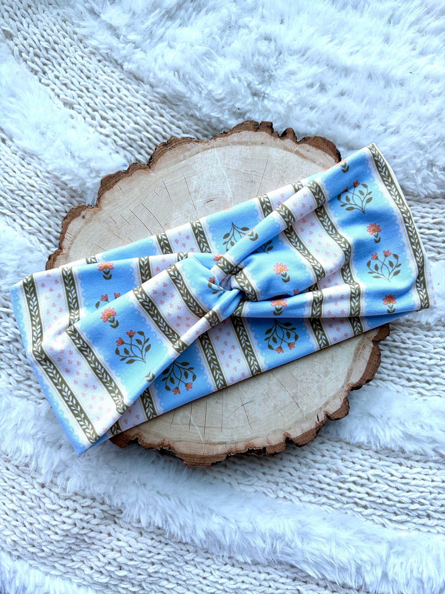 Baby Blue Cottagecore Front Knot