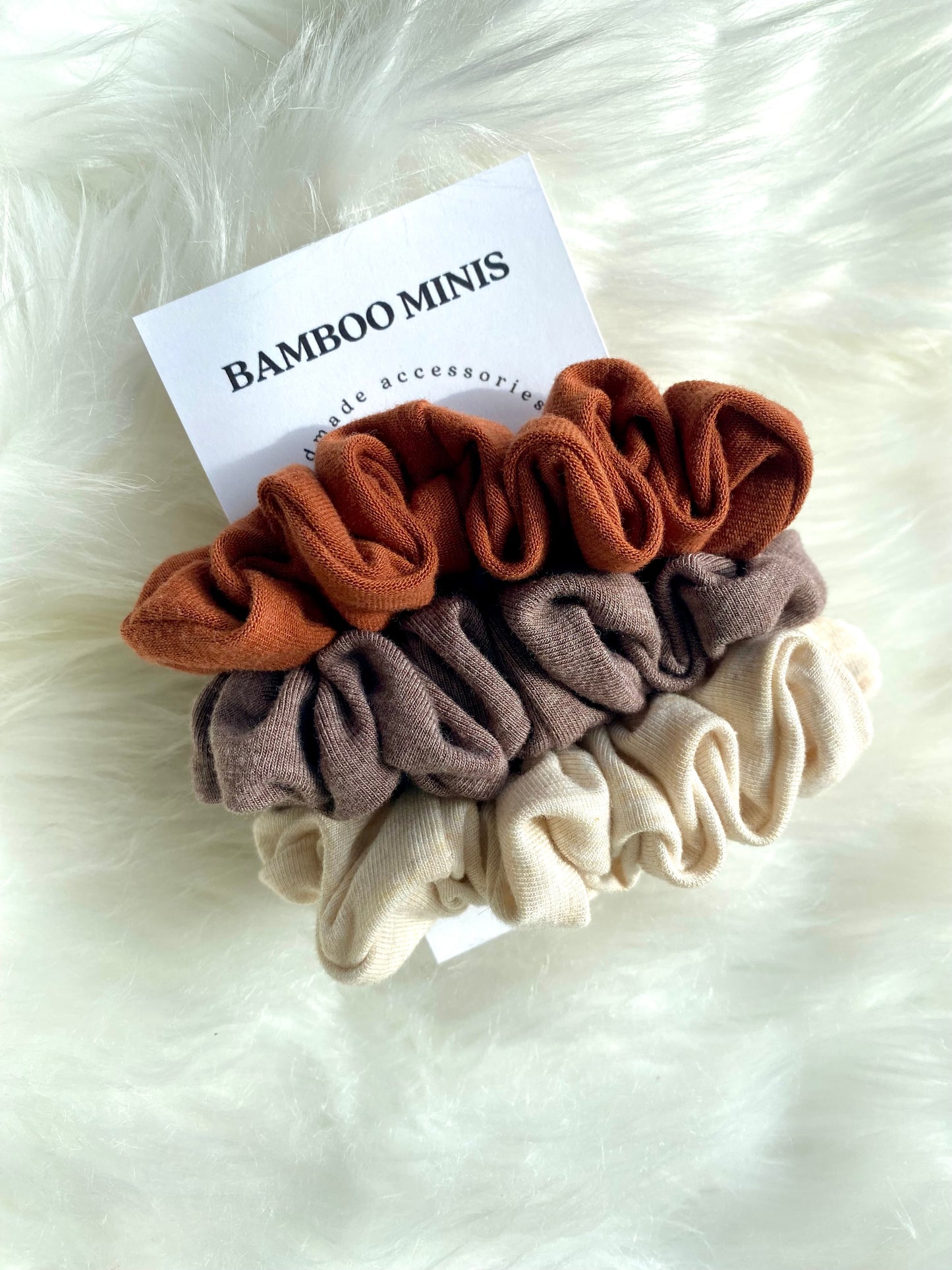 Bamboo Mini Scrunchie Sets