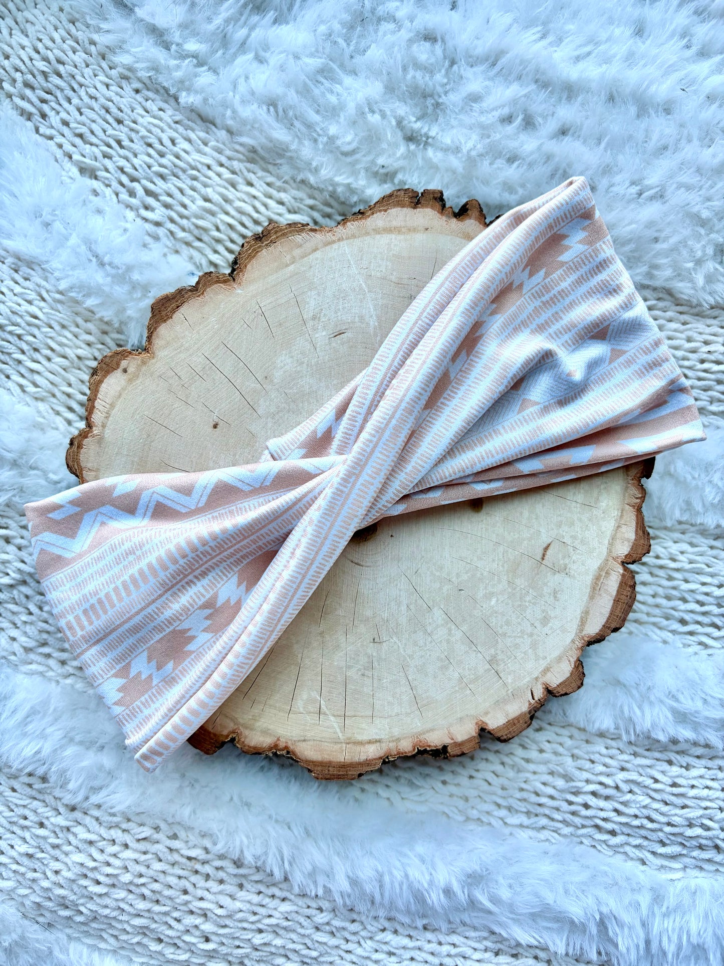 Pink Boho Tribal Flat Twist