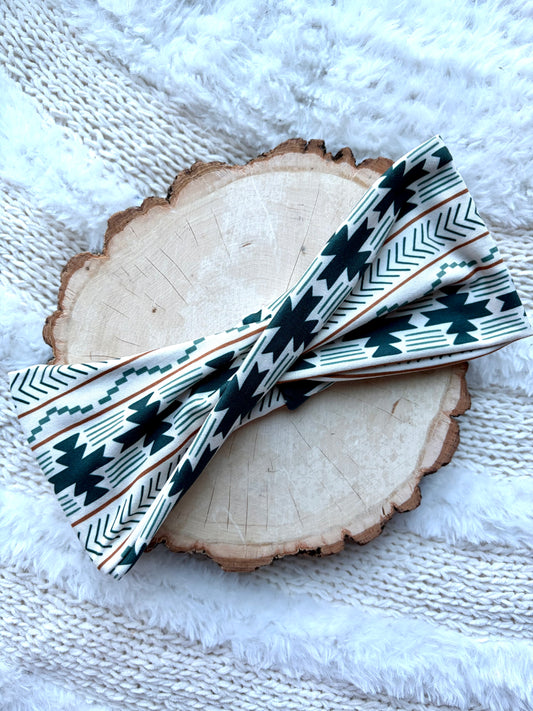 Dark Teal n Rust Boho Flat Twist