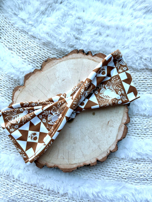 Quilty Caramel Dove Flat Twist