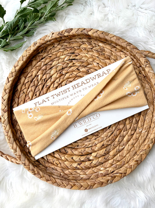 Buttery Daisy Cotton Flat Twist