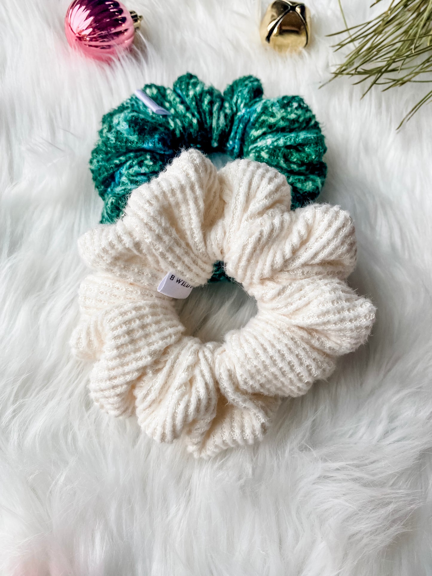 Cozy Waffle Scrunchies