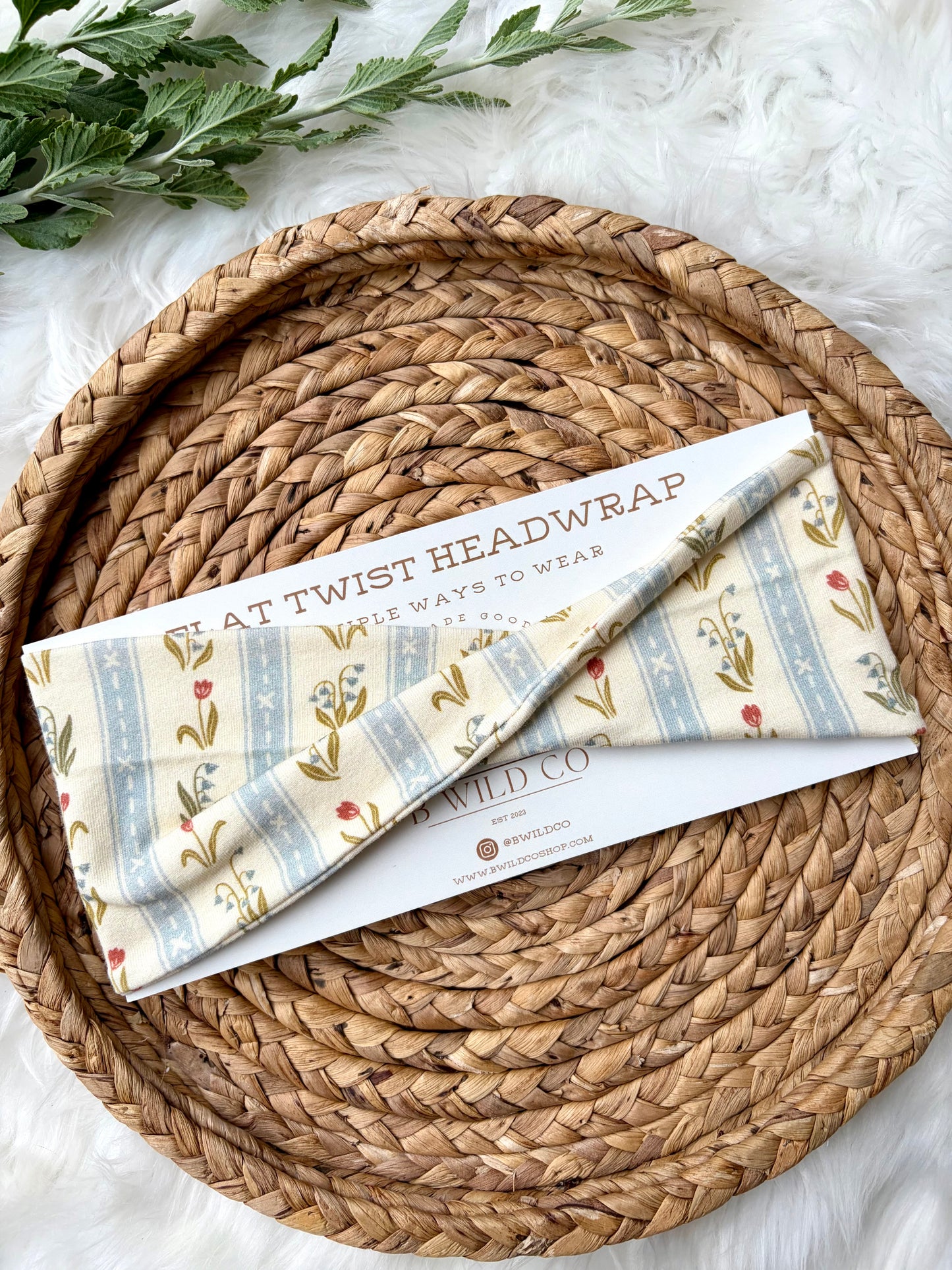 Cottage Tulips Cotton Flat Twist