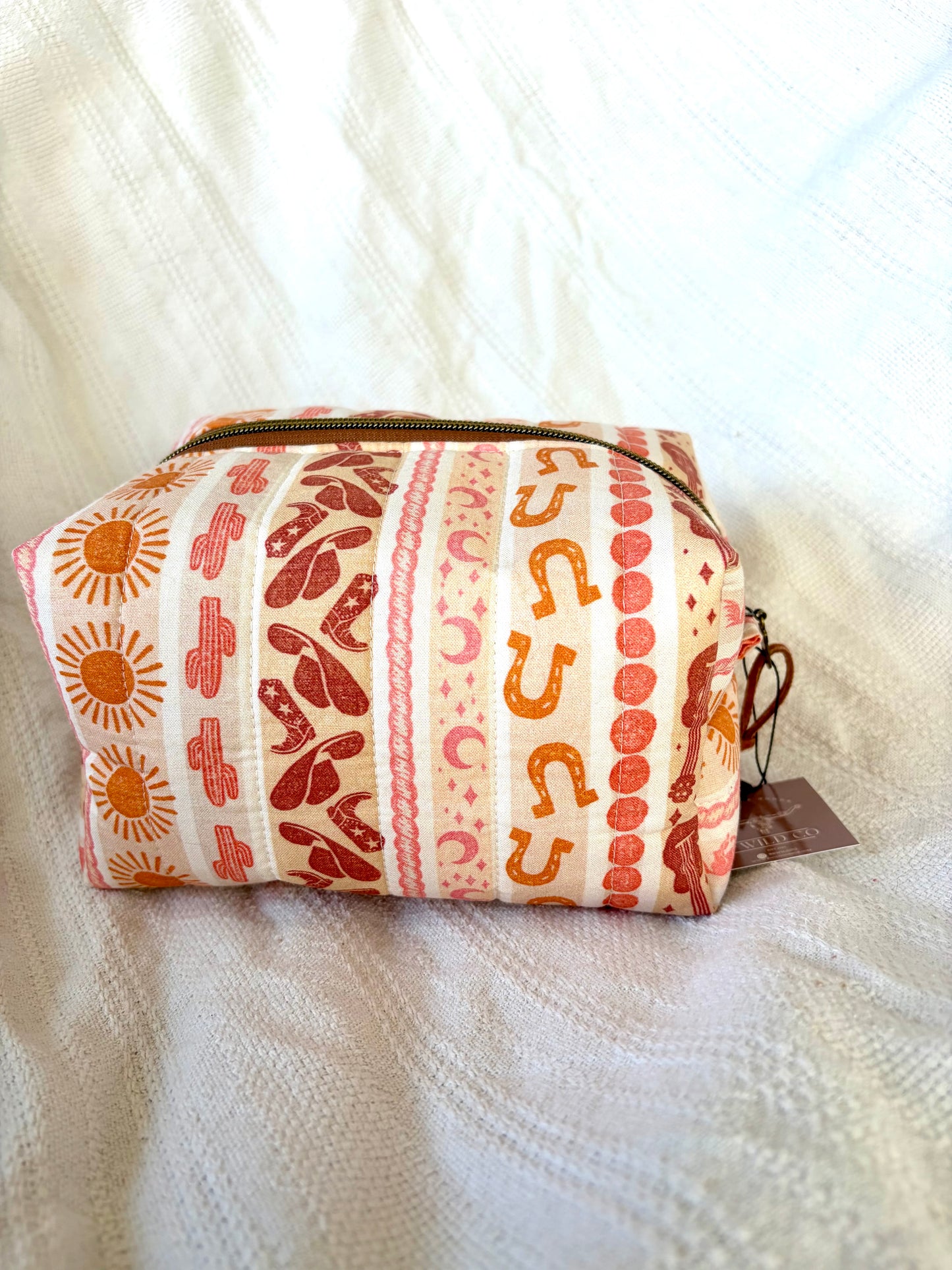 Arizona Cowgirl Quilted Makeup Bag