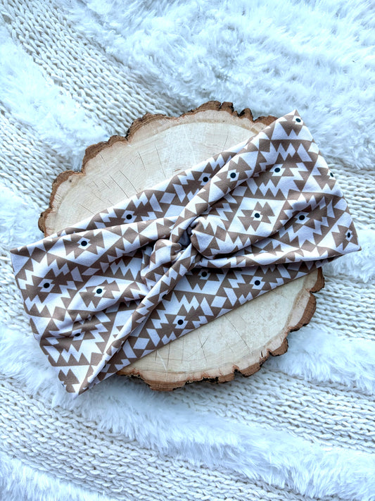 Neutral Aztec Front Knot