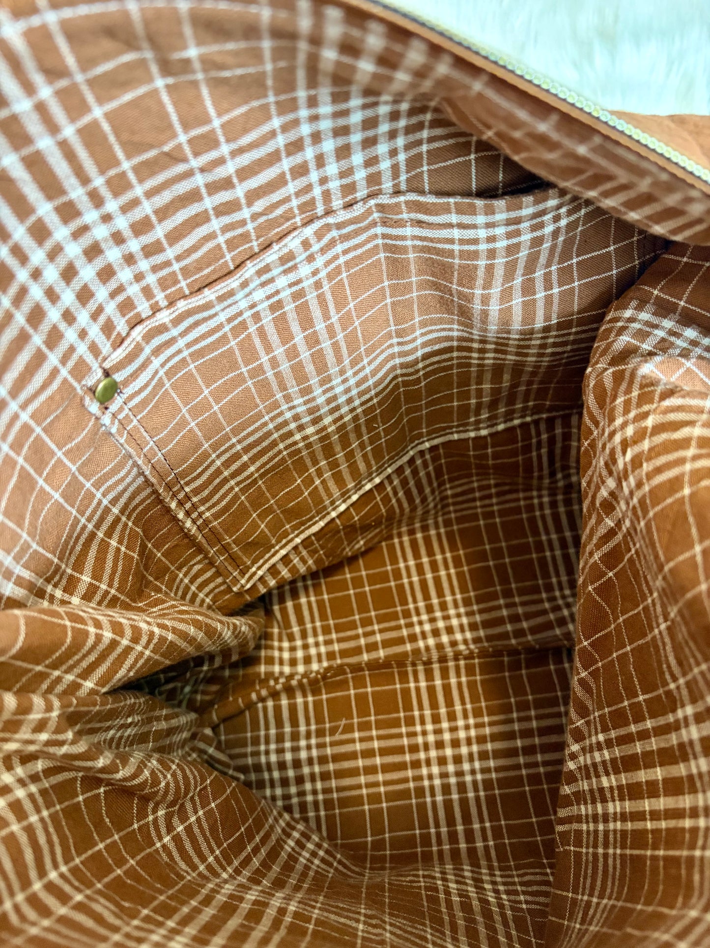 Shades of Brown Quilted Star Slouchy Bag