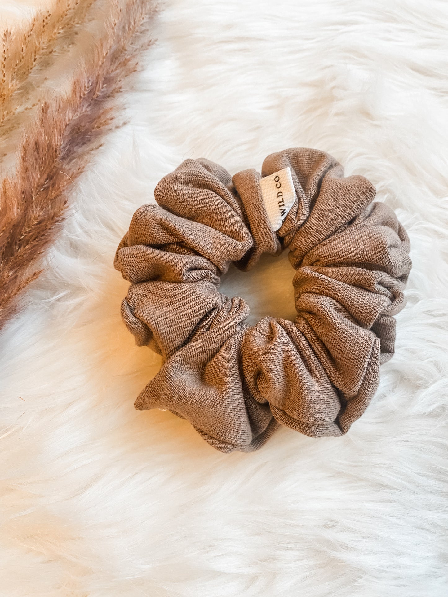 Organic Cotton French Terry Fluffy Scrunchie