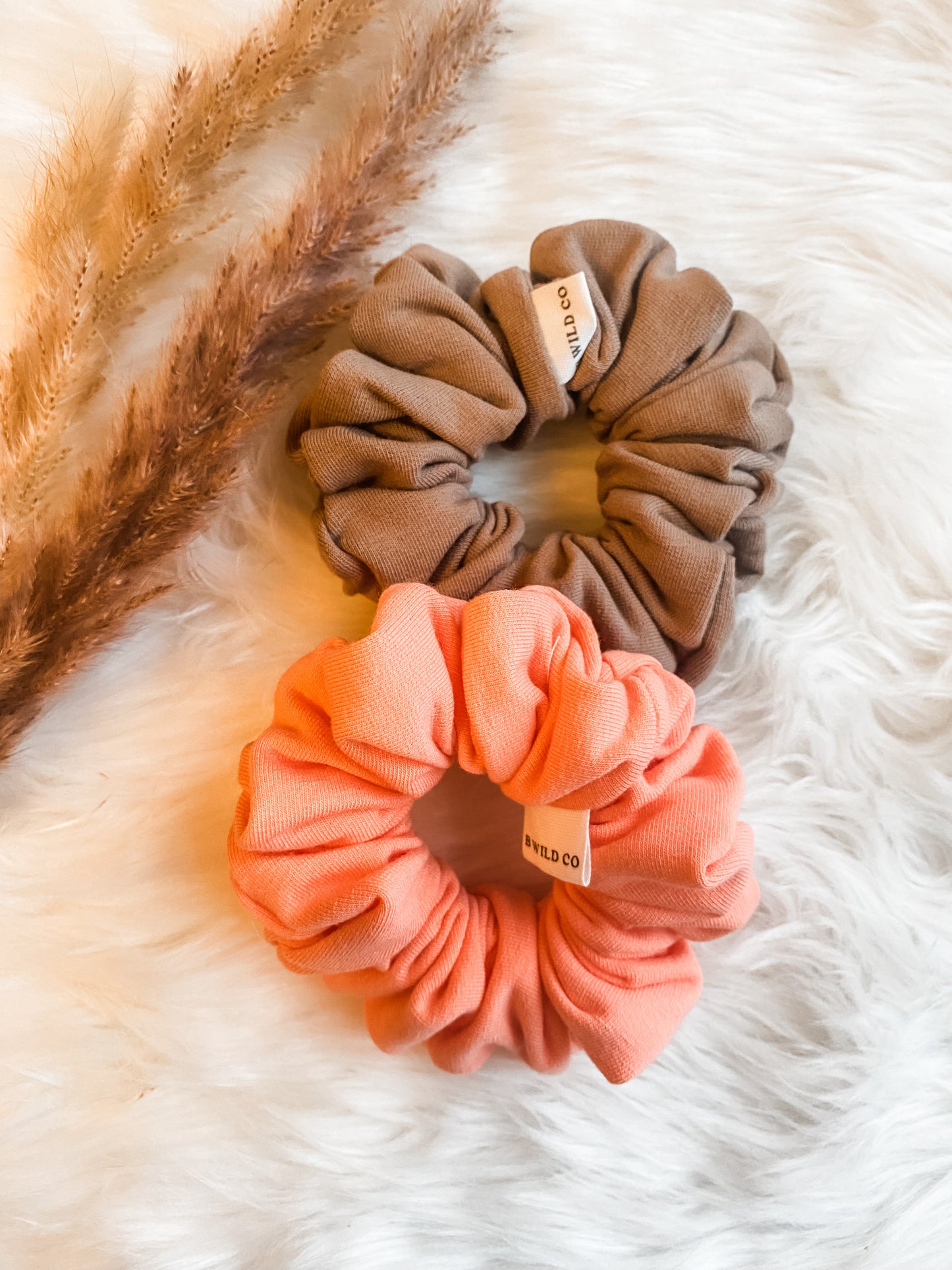 Organic Cotton French Terry Fluffy Scrunchie