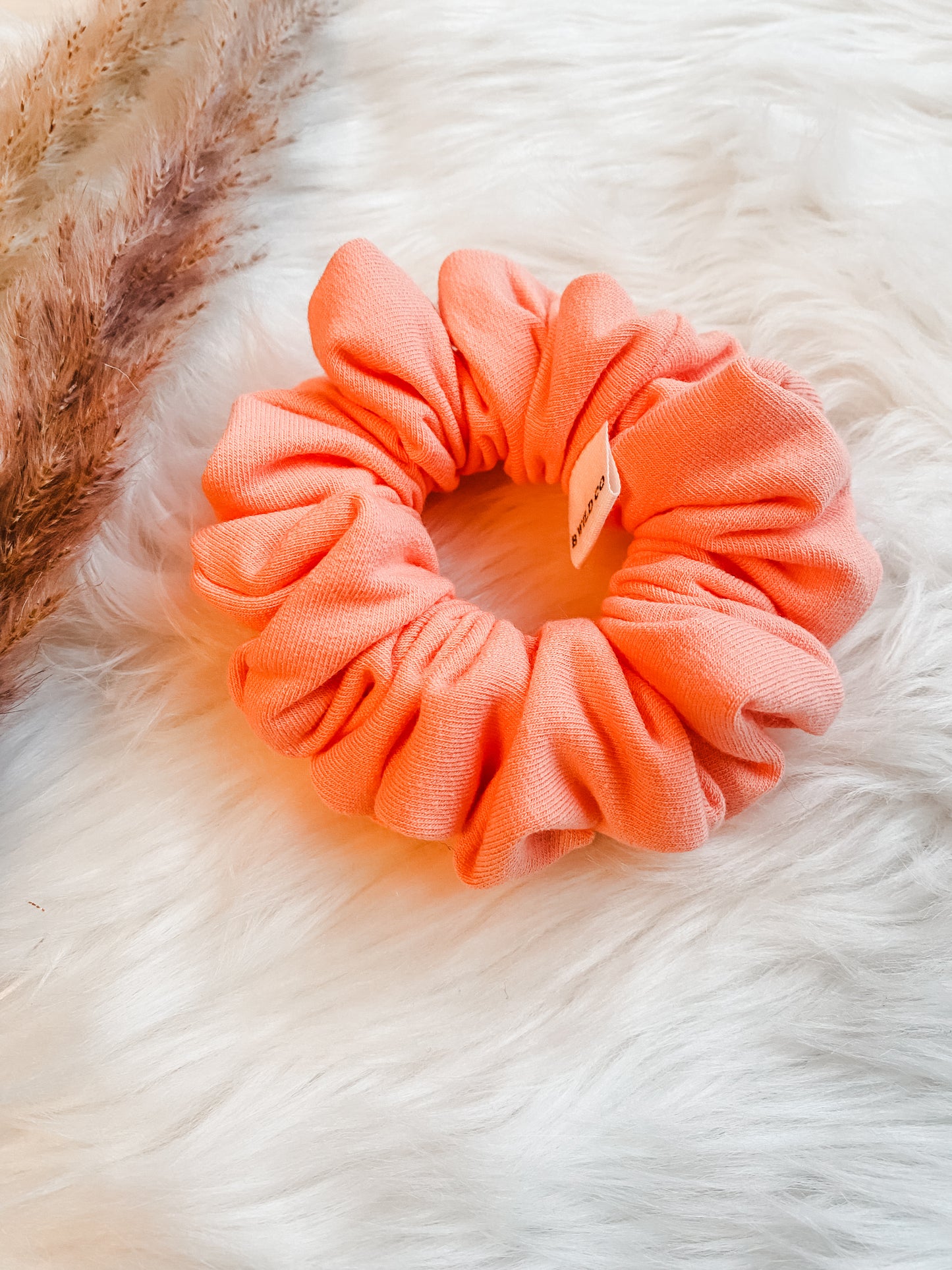 Organic Cotton French Terry Fluffy Scrunchie