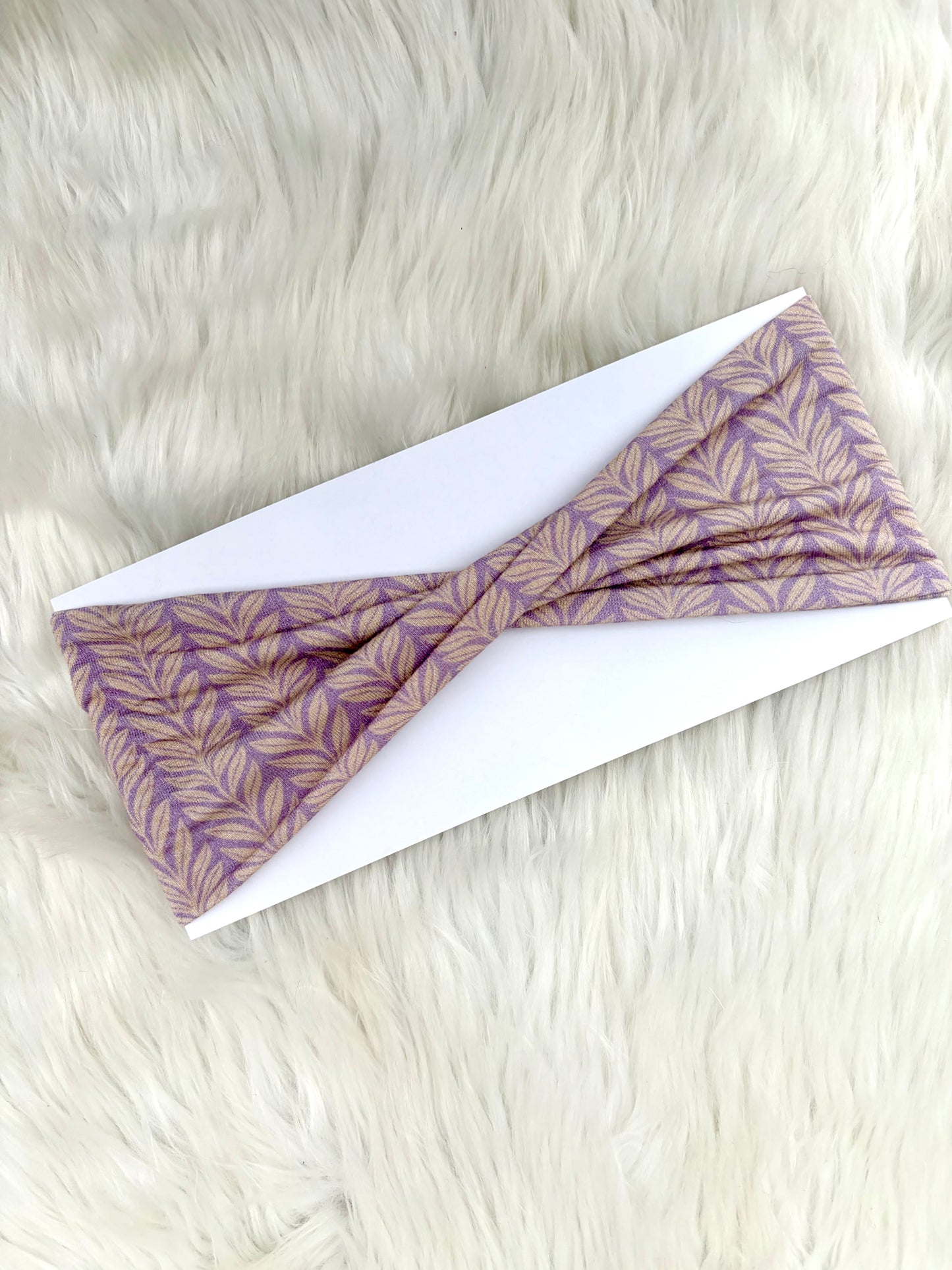 Lilac Twigs Bamboo Flat Twist
