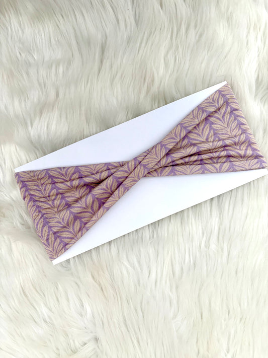 Lilac Twigs Bamboo Flat Twist