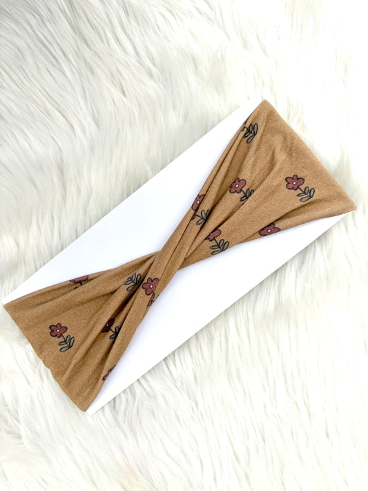 Earthy Dainty Daisy Bamboo Flat Twist